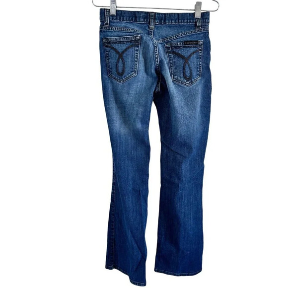 Calvin Klein Jeans Women’s 26 4 Lean Bootcut Medium Wash Blue Denim Casual - Picture 2 of 14